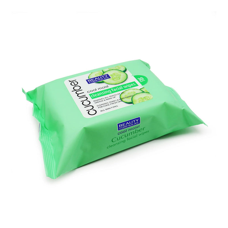 Beauty Formulas Cucumber Cleaning Facial Wipes 30S