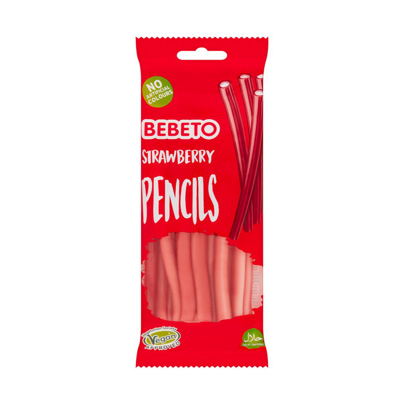 Bebeto Strawberry Pencils Sweets 160g