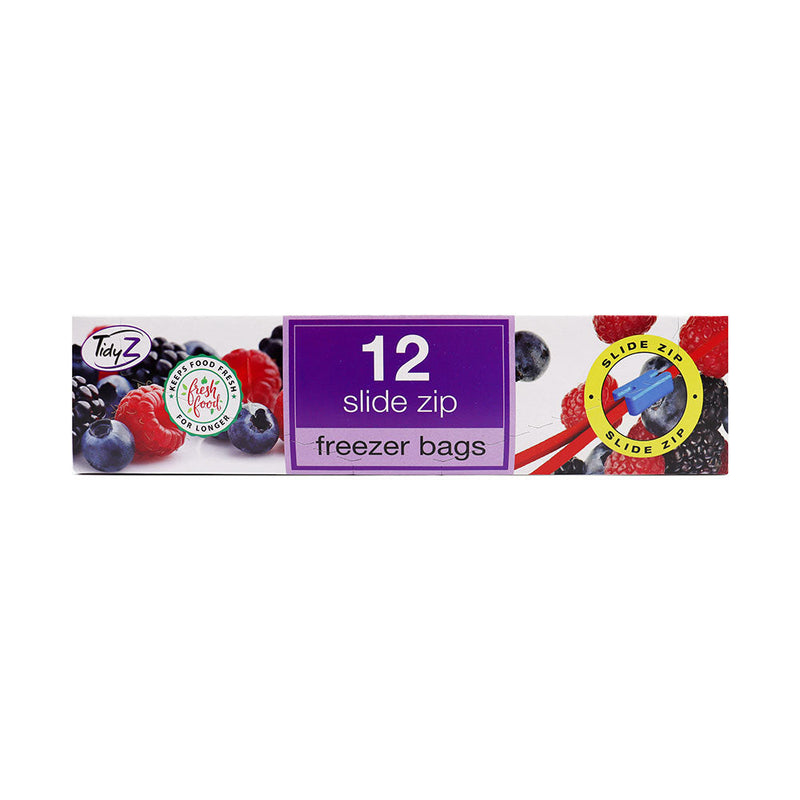 TidyZ 12 Slide Zip Freezer Bags