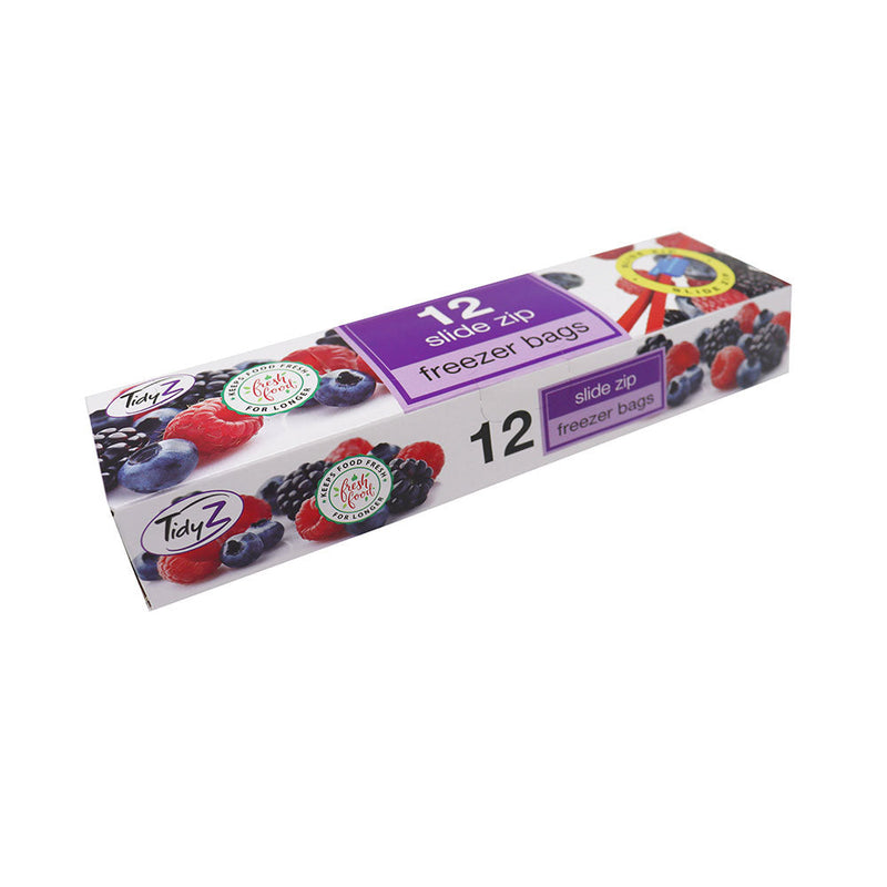 TidyZ 12 Slide Zip Freezer Bags