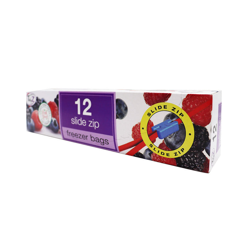 TidyZ 12 Slide Zip Freezer Bags