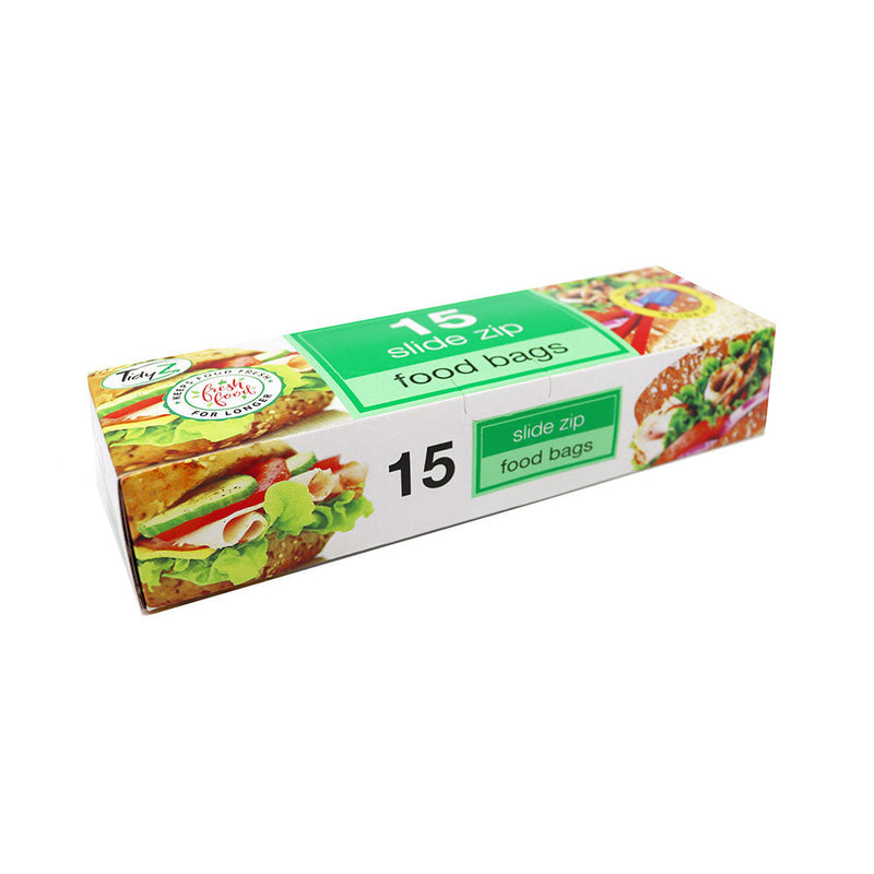 TidyZ 15 Slide Zip Food Bags