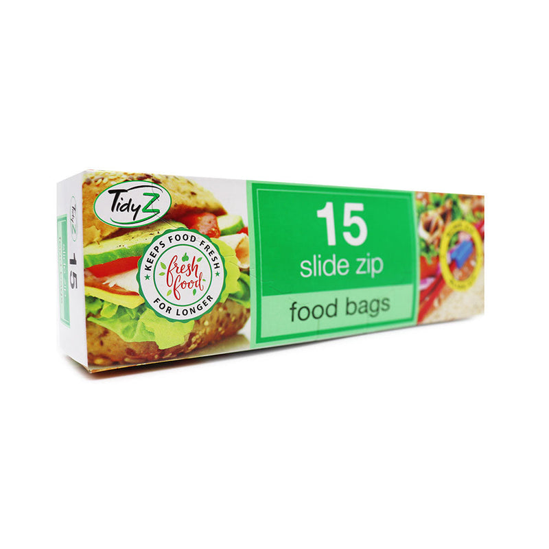 TidyZ 15 Slide Zip Food Bags