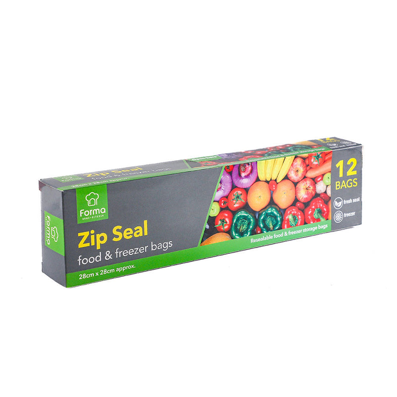 Zip Seal Food & Freezer Bag Large 12S