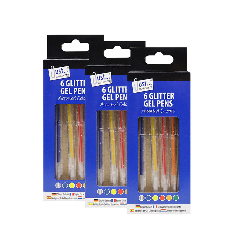 Glitter Gel Ink Pens 6Pack