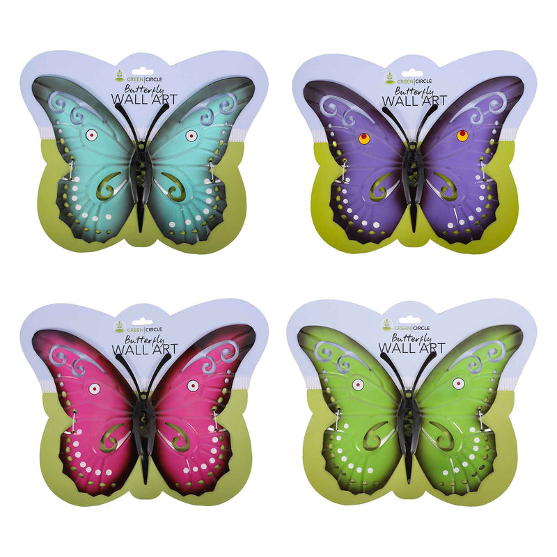 Butterfly Wall Art (LilacPinkTuqGreen)