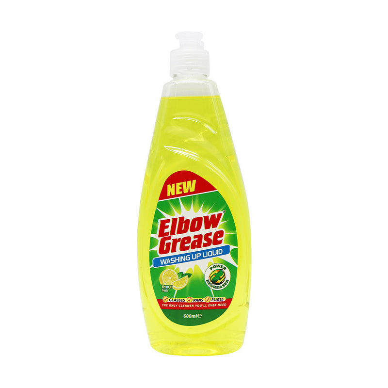 Elbow Grease Washing Up Liquid Lemon Fresh 600ML