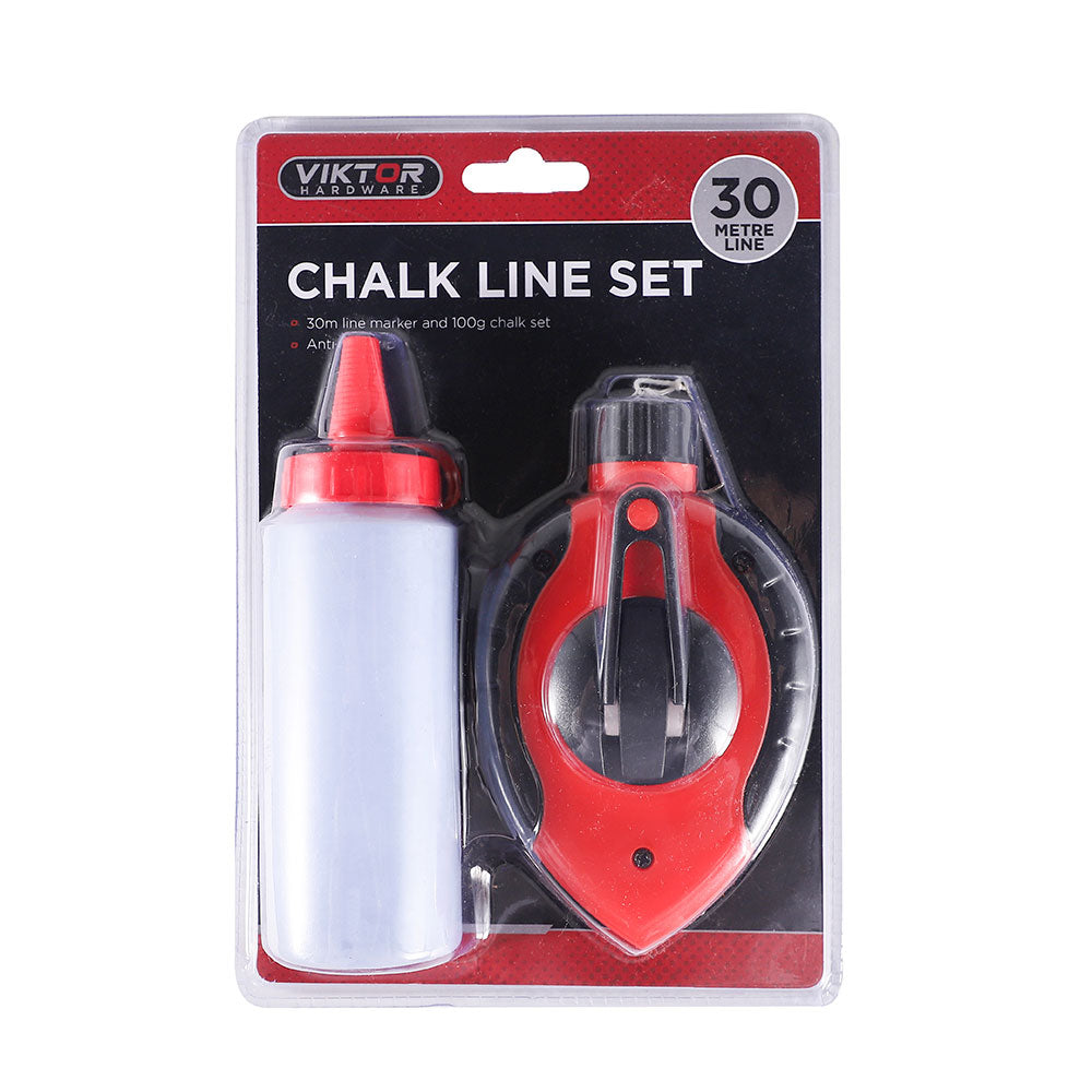 Chalk Line Set with 30 Metre Line & Chalk Bottle – Selected Finds
