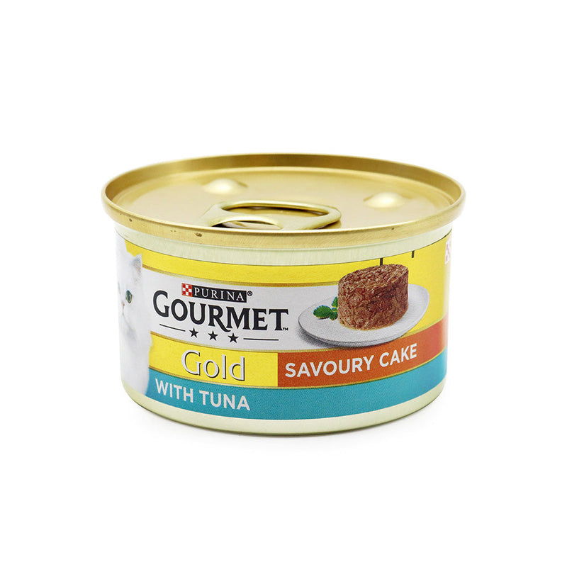 Gourmet Gold Cat Food Savoury Cake With Tuna 85g x 3Pack