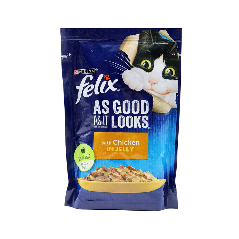 Felix As Good As It Looks Wet Cat Food Chicken In Jelly 100g x 2Pack