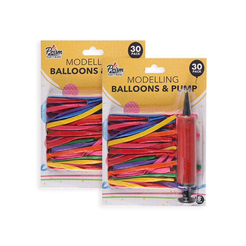 Modelling Balloon & Pump 30PK