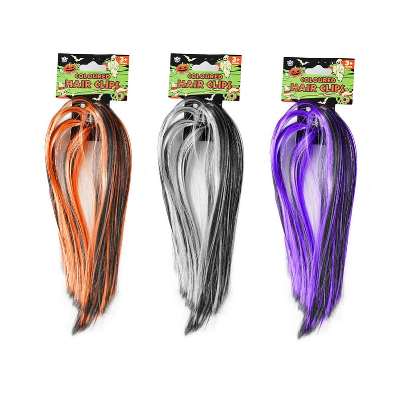 Halloween Coloured Hair Clips