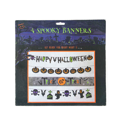 Spooky Banners 4Pack