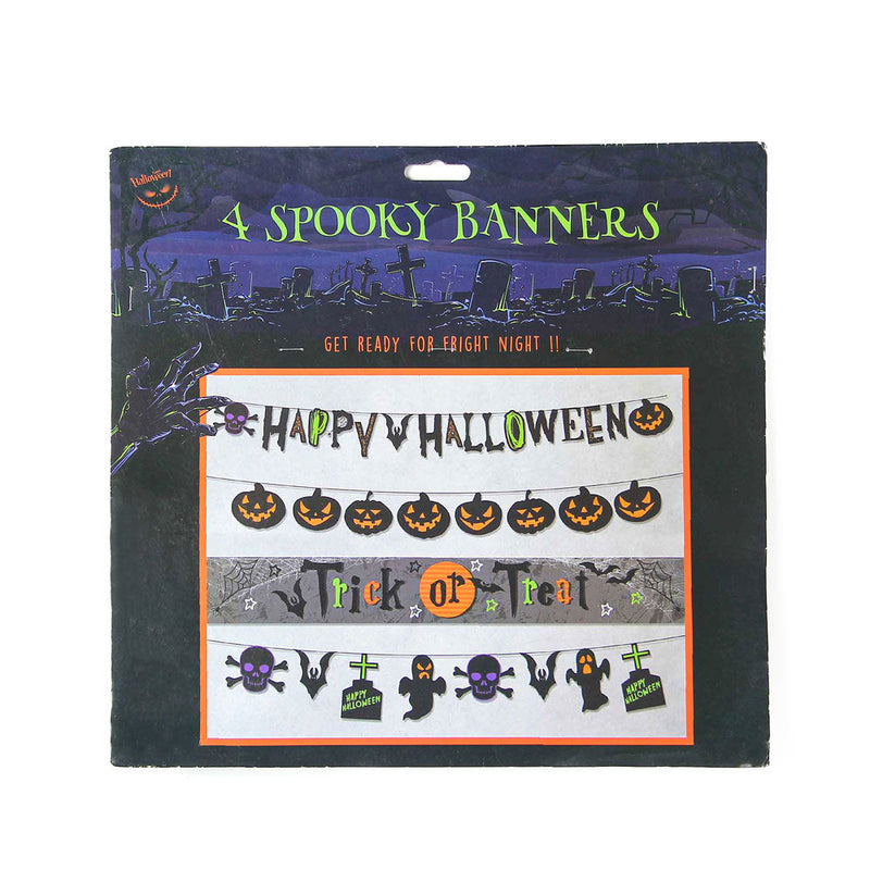 Spooky Banners 4Pack