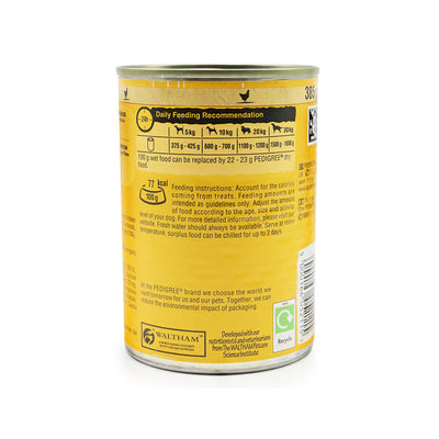 Pedigree Adult Wet Dog Food Tin in Jelly With Chicken 385g x 2Pack