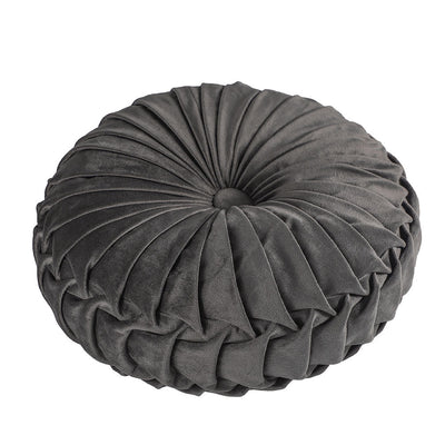 Round Cushion Silver & Charcoal