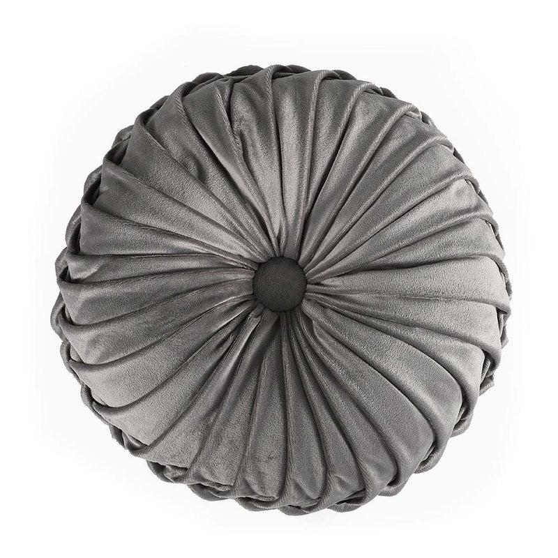 Round Cushion Silver & Charcoal