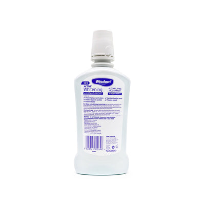 Wisdom Daily Active Whitening Alcohol Free Mouthwash 500ML