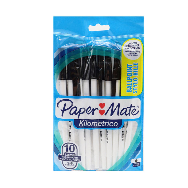 Papermate Ballpoint Pens Black 10PC
