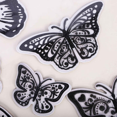 3D Glitter Butterflies Wall Stickers