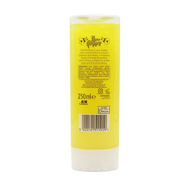 Cussons Bee Happy Shower Gel Orange Blossom & Lemon Drops 250ML