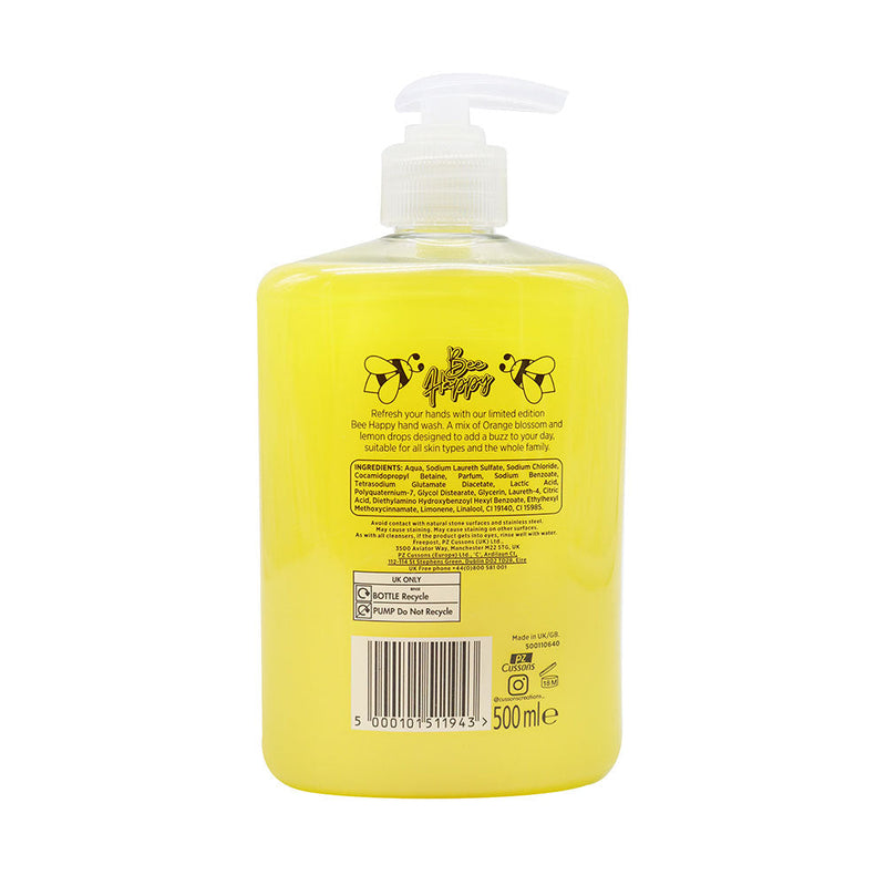 Cussons Bee Happy Hand Wash Orange Blossom & Lemon Drops 500ML