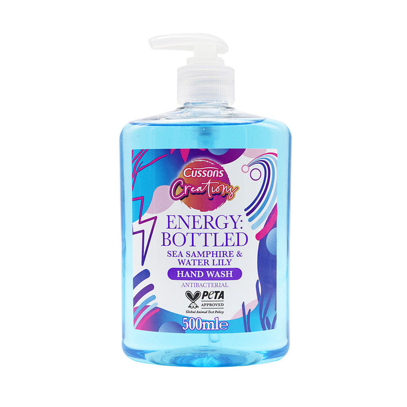 Cussons Energy Bottled Hand Wash Sea Samphire & Water Lily 500ML