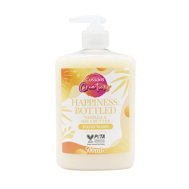 Cussons Happiness Bottled Hand Wash Vanilla & Shea Butter 500ML