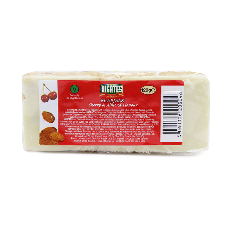 Higates Flapjack Cherry & Almond Flavour 120g x 4Pack