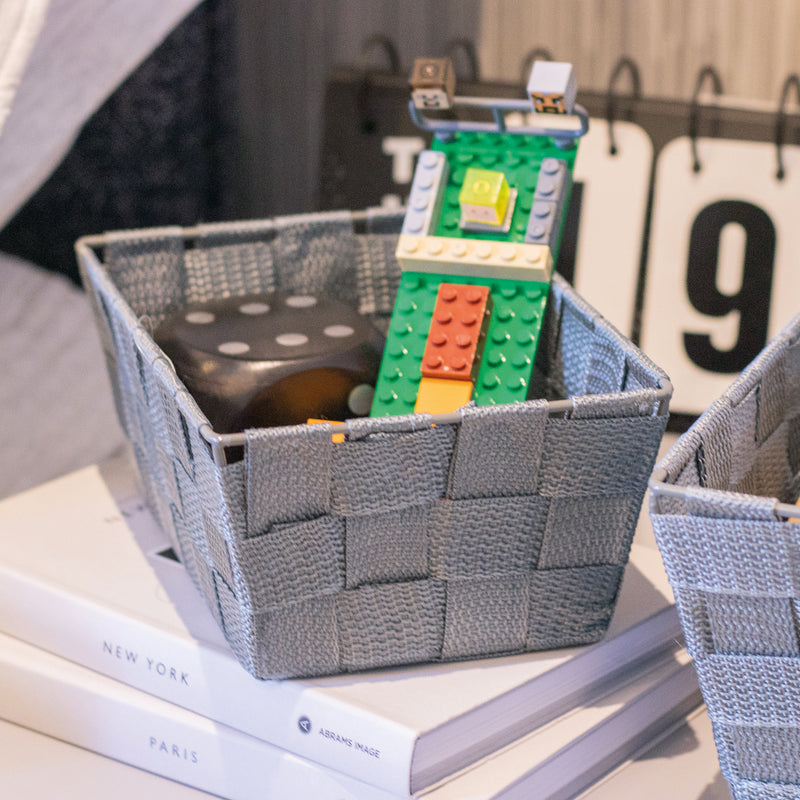 Wide Weave Small Storage Basket 20cmx15cmx9cm