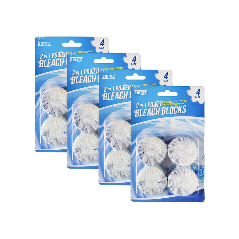 2 in-1 Toilet Bleach Blocks 4PK