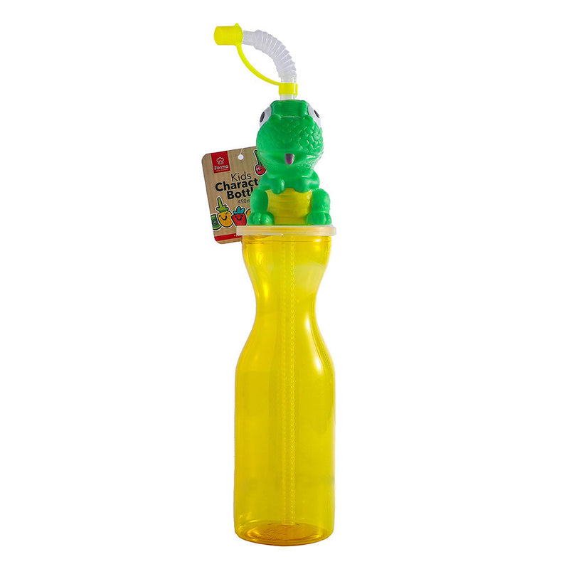 Kids Character Bottle With Straw