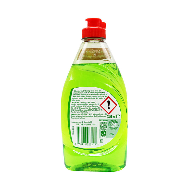 Fairy Clean & Fresh Washing Up Liquid Apple 320ML