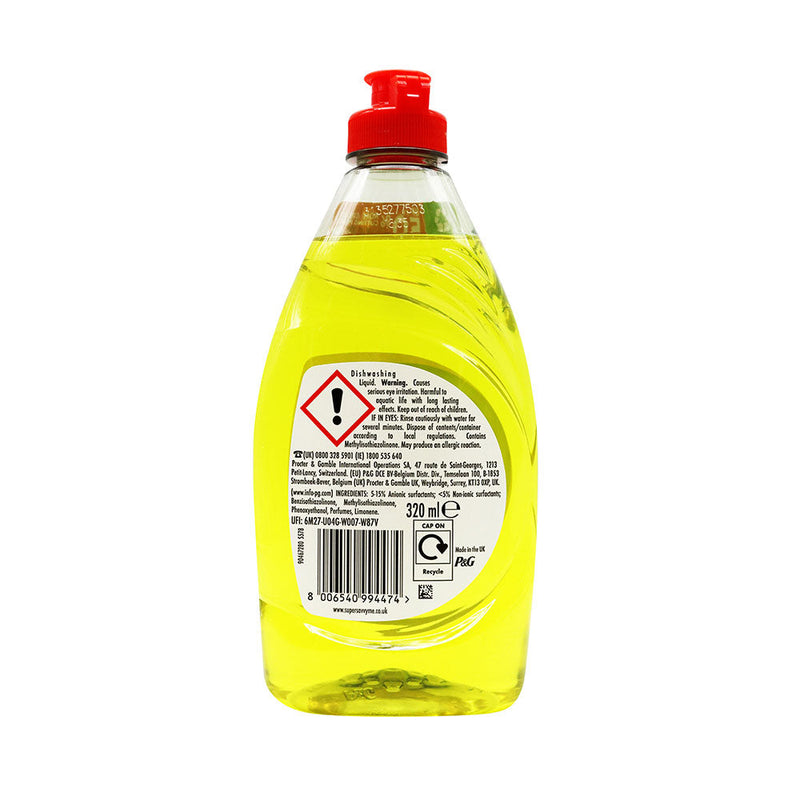 Fairy Clean & Fresh Washing Up Liquid Lemon 320ML
