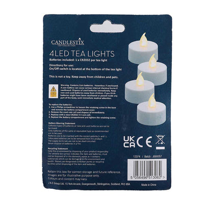 Candle LED Tealight 4PK