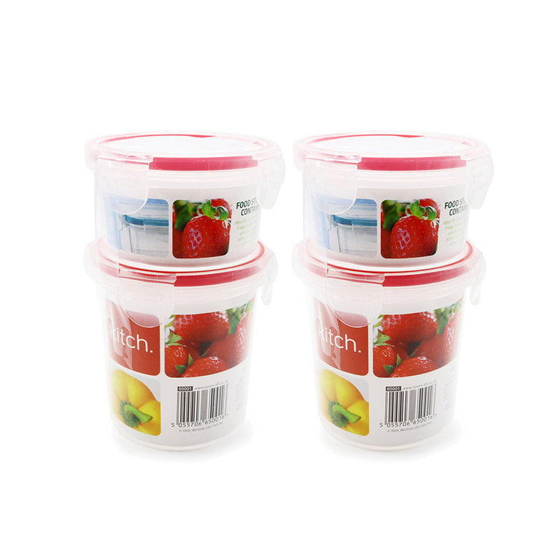 Round Click & Close Food Container Set 300ML & 550ML