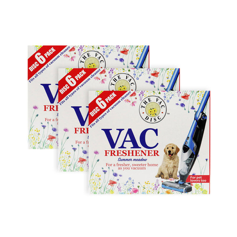 Vac Freshener for Pet Lovers Summer Meadow Pack of 6