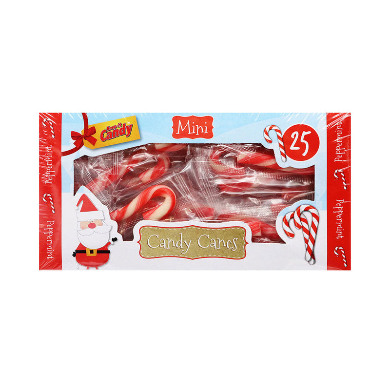 Peppermint Flavour Mini Candy Canes 25PK