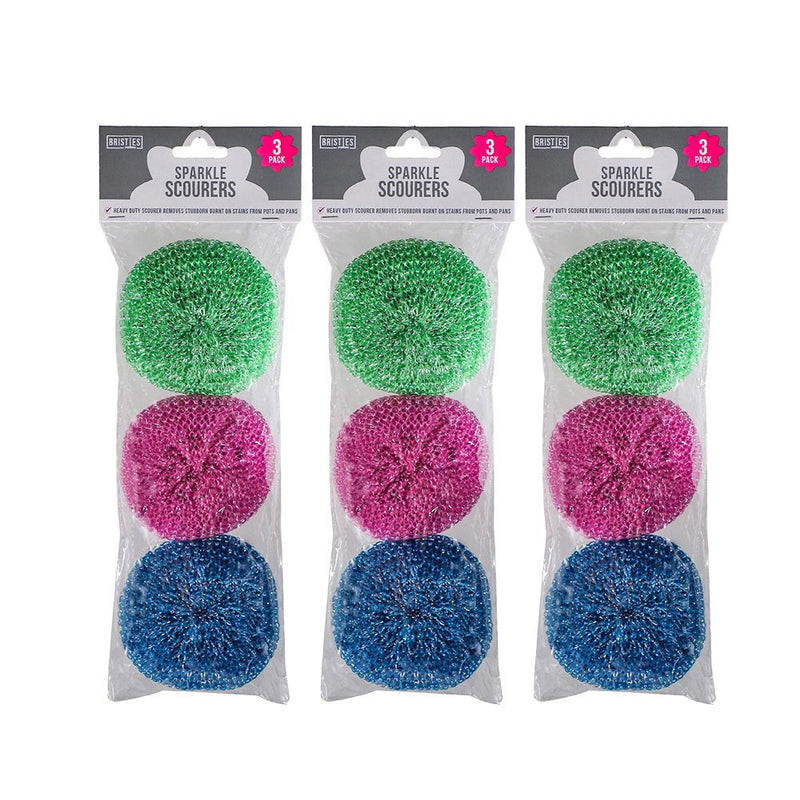 Sparkle Scourer Pads 3PK