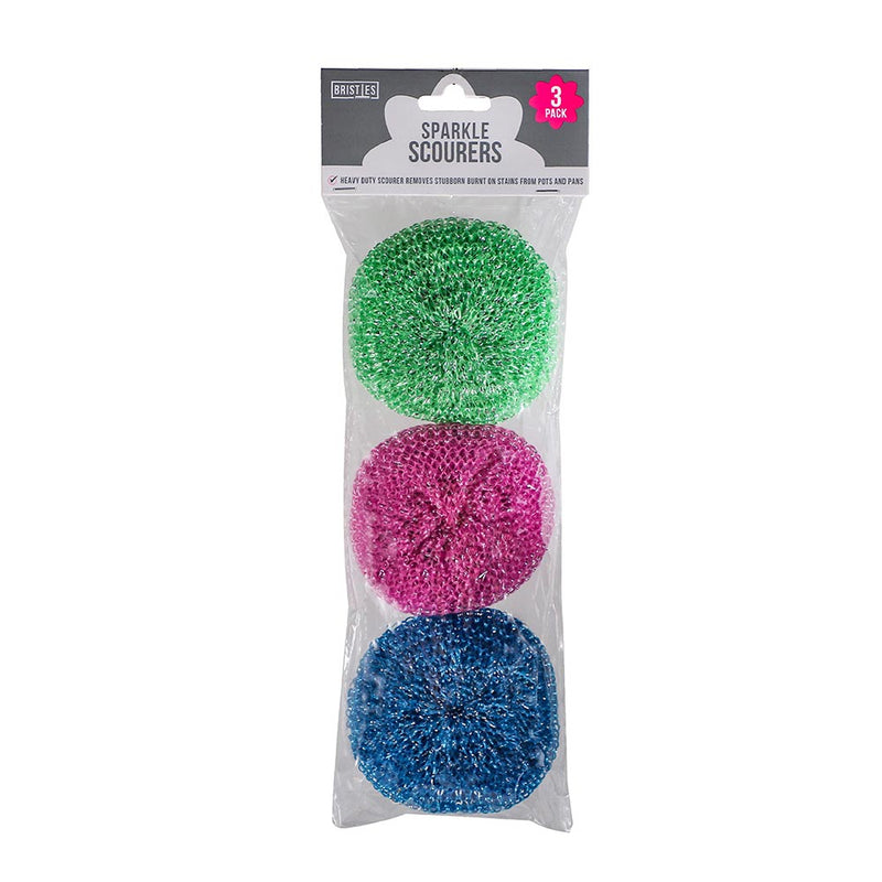 Sparkle Scourer Pads 3PK