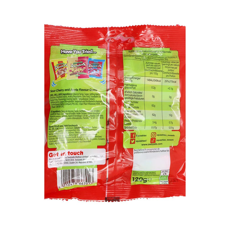 Swizzels Drumstick Squashies Sour Cherry & Apple 120g x 3Pack
