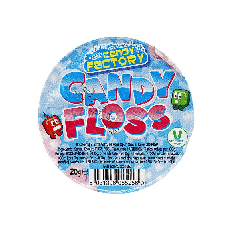 Candy Factory Chaos Floss Sour Raspberry & Strawberry Flavour x 3Pack