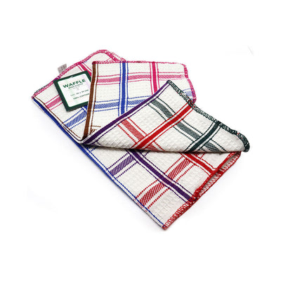 100% Cotton Waffle Dish Cloth 35CM x 35CM 3Pack