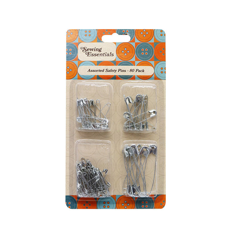 Assorted Safety Pins 80Pack