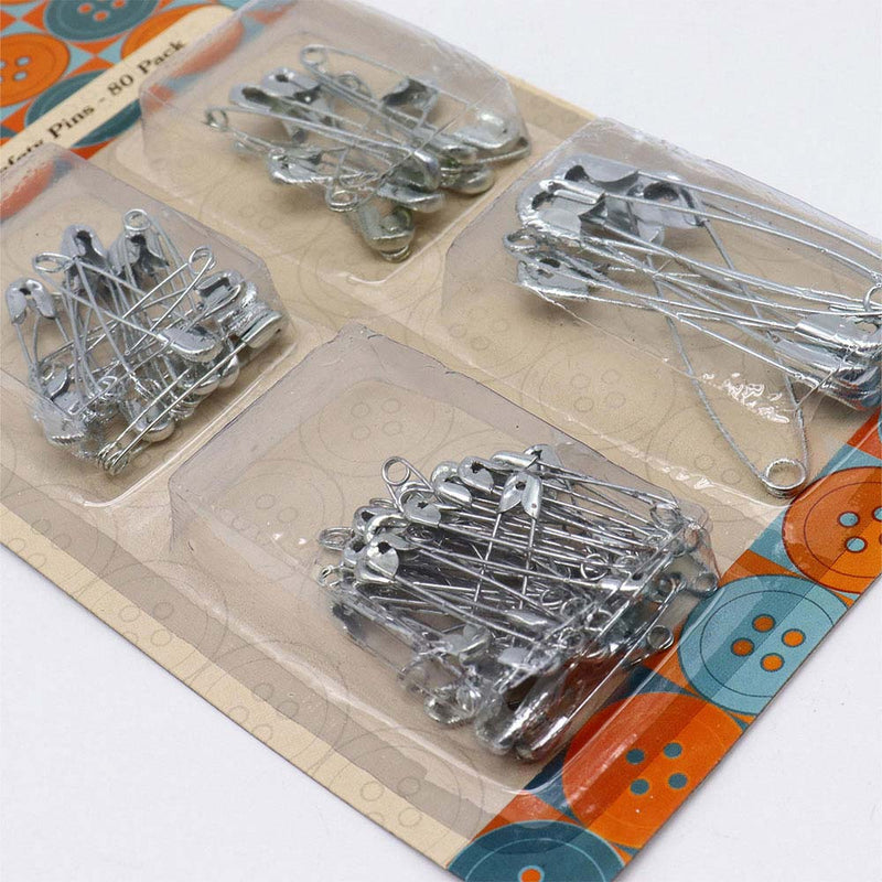 Assorted Safety Pins 80Pack