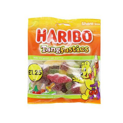 Haribo Tangfastics Sour Sweets Bag 140g x3Pack