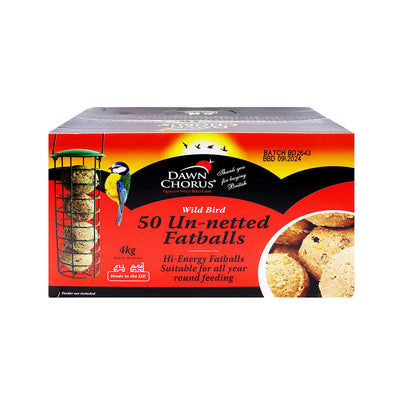 Un-Netted Fat Balls For Wild Birds 50 Refill Box