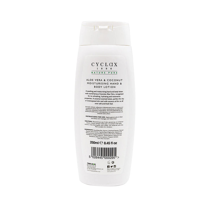 aloe vera cyclax Cyclax Aloe Vera & Coconut Hand & Body Lotion 250ML Hydrating – Selected  Finds