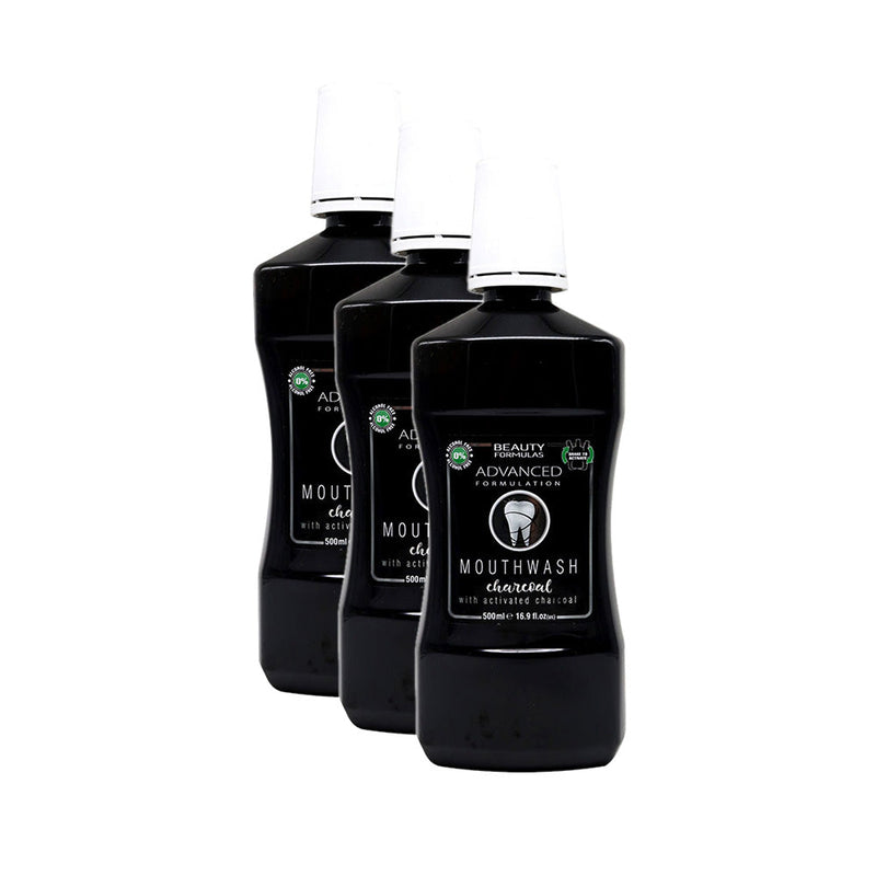 Beauty Formulas Advanced Formula Charcoal Mouthwash 500ML