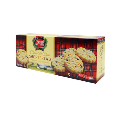 Highland Speciality Chocolate Chip Shortbread 135g x 3Pack